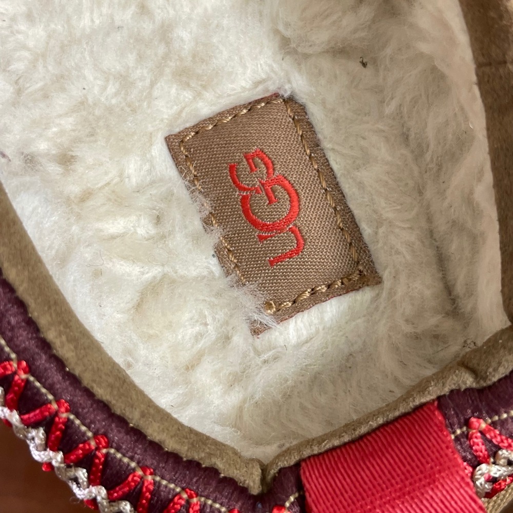 UGG Tazz II 1122553 Slippers Chestnut Suede Platform Slip On Women's Size 9 US - Picture 10 of 14